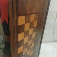 تخته نرد چوب روس کار قدیمی خواص قدمت ۸۰ساله|کلکسیون اشیاء عتیقه|ورامین, ورامین|دیوار