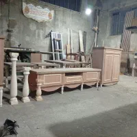 کنسول تلویزیون کلاسیک فرانسوی چوب طبیعی|بوفه، ویترین، کنسول|چهاردانگه (تهران), |دیوار