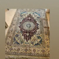 فرش دستباف نایین کرم رنگ