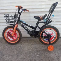 دوچرخه ۲۶مشکی و۱۶ مشکی کمکی دار وپشتی دار