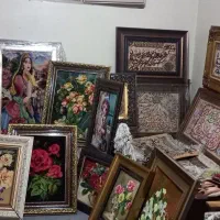 انواع تابلو قالی دستباف گل ابریشم نونو و در حد نو