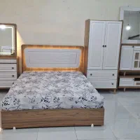 ست خواب و ست پذیرایی رویال صدفی پایه چوبی