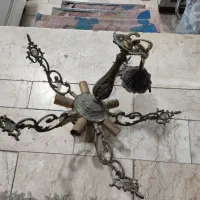 لوستر و قلیون برنجی