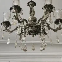 2 عدد لوستر برنزی لوکس + ۳ عدد دیوارکوب|لوستر و چراغ آویز|مشهد, دانشجو|دیوار