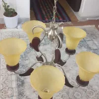 لوستر پنج شعله|لوستر و چراغ آویز|کرمانشاه, |دیوار