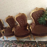 مبل سلطنتی۹نفره بسیار شیک جنس چوب گردو|مبلمان خانگی و میز عسلی|سبزوار, امیر کبیر|دیوار