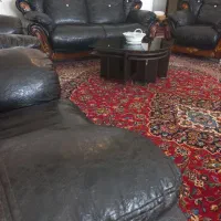 چیدمان خانه  راحتی چرم|مبلمان خانگی و میز عسلی|هشتگرد, فاز ۱ مهستان|دیوار