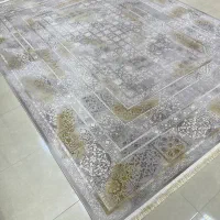 فرش ماشینی طرح مدرن طوسی۱۲متری