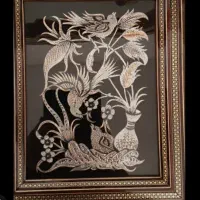 اثر زیبا تابلو قلم زنی مسی
