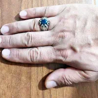 انگشتر یاقوت مردانه یاقوت کبود