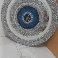 تابلو رزین تمیز( الله و آیت الکرسی)  در یک قاب|تابلو، نقاشی، عکس|گنبد کاووس, |دیوار