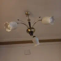 لوستر سه چراغ|لوستر و چراغ آویز|امیدیه, |دیوار