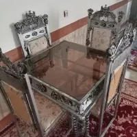 میز نهار خوری سنگین فرفورژه