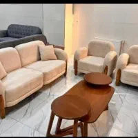 مبل گیسو /تختشو/دست چوبی/متکایی|مبلمان خانگی و میز عسلی|کرج, مصباح|دیوار