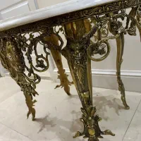 جلومبلی ودوعددعسلی  برنز بارویه سنگ|مبلمان خانگی و میز عسلی|تهران, سعادت‌آباد|دیوار