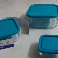 ظرف پیرکس سه تیکه در دار