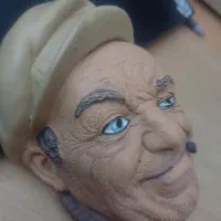 مجسمه گچی دیواری BOATMAN 1967 BOSSONS CHALKWARE|مجسمه، تندیس، ماکت|اشتهارد, |دیوار