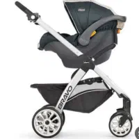 کالسکه چیکو اصل مدل براوو با کریر و صندلی ماشین