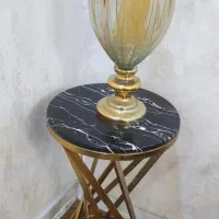 دو عدد گل میز با جا شمعی