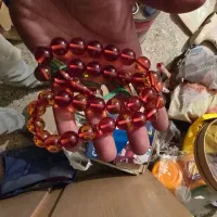 تسبیح سندلوس شامقصودکهربا|کلکسیون اشیاء عتیقه|سامان, |دیوار