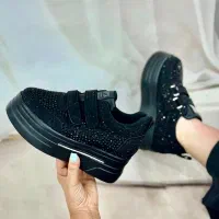 کتونی ونس طبی مشکی لژدار VIP فول نگین ثابت سایز 40