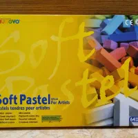 پاستل گچی ۶۴ رنگ تقریبا در حد نو