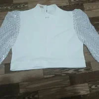 شومیز مجلسی سفید دخترانه