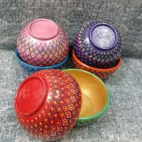 نقطه کوبی بر روی اشیا سفالی|ظروف سرو و پذیرایی|بهمن صغاد, |دیوار