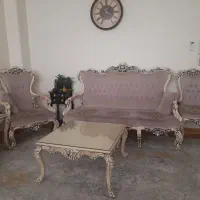 مبل ۹ نفره با میز بزرگ دو عدد عسلی