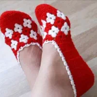 جوراب پاپوش روفرشی مردانه زنانه بچه گانه دستبافت|لباس|رباط‌کریم, رباط‌کریم|دیوار