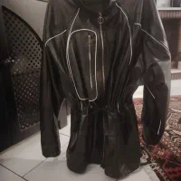 کاپشن چرم ،کت زنانه آستردار