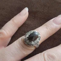 انگشتر نقره با نگین اصل