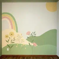 نقاشی فانتزی روی دیواربرای کودکان عزیز