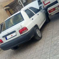 پراید مدل 97 رنگ فقط گلگیر جلو یه طرف