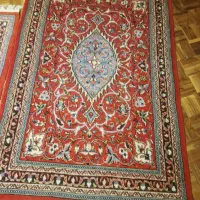 جفت قالیچه دست‌باف ۱×۱.۵ متر، رنگ لاکی اصیل|فرش|تهران, امیرآباد|دیوار