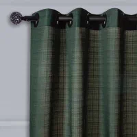 پرده حریر کتان آماده پانچی