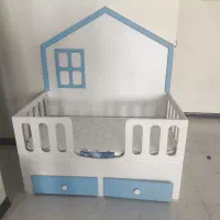 تخت خواب کودک مدل کلبه