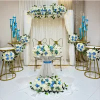 دکور عقد وبله برون تم آبی فیروزه ای