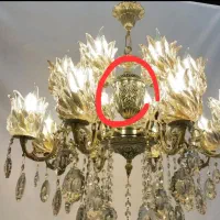 لوستر۸شاخه۱۶ شعله بزرگ بادو سرایی نمایشگاهکارمندان|لوستر و چراغ آویز|کرمانشاه, |دیوار