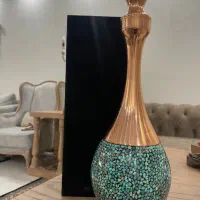 جام فیروزه کوبی مسی ۵۰ سانتی بزرگ|صنایع دستی و سایر لوازم تزئینی|تهران, گلچین|دیوار
