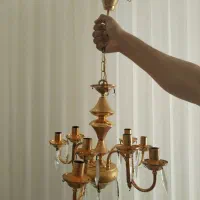 لوستر برنجی  عتیقه