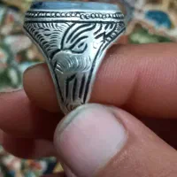 انگشتر شجر قائم و یاقوت سرخ آفریقایی|جواهرات|لاهیجان, بازکیاگوراب|دیوار