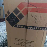 اجاق گاز طرح فر 5شعله Gas cookrرنگ نقره‌ای