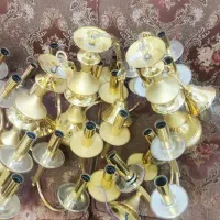لوستر برنجی و اسب دکوری برنجی و قندان برنجی|لوستر و چراغ آویز|تهران, نارمک|دیوار