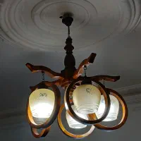 لوستر چوبی