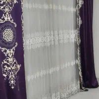 پرده‌ پذیرایی بلندا ۲متر و ۶۰ پهنا ۲و ۹۰