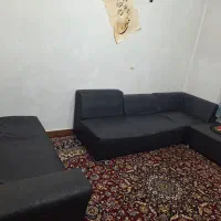 مبل طرح ال روکش چرمی|مبلمان خانگی و میز عسلی|سمنان, |دیوار