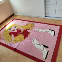 فرش صورتی کودک