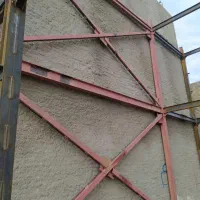 جوشکاری سیار ساختمان اسکلت نیمه اسکلت با تراکتور