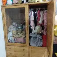 سرویس خواب تمام چوب کودک و نوجوان کاملا سالم|تخت و صندلی بچه|رودهن, |دیوار